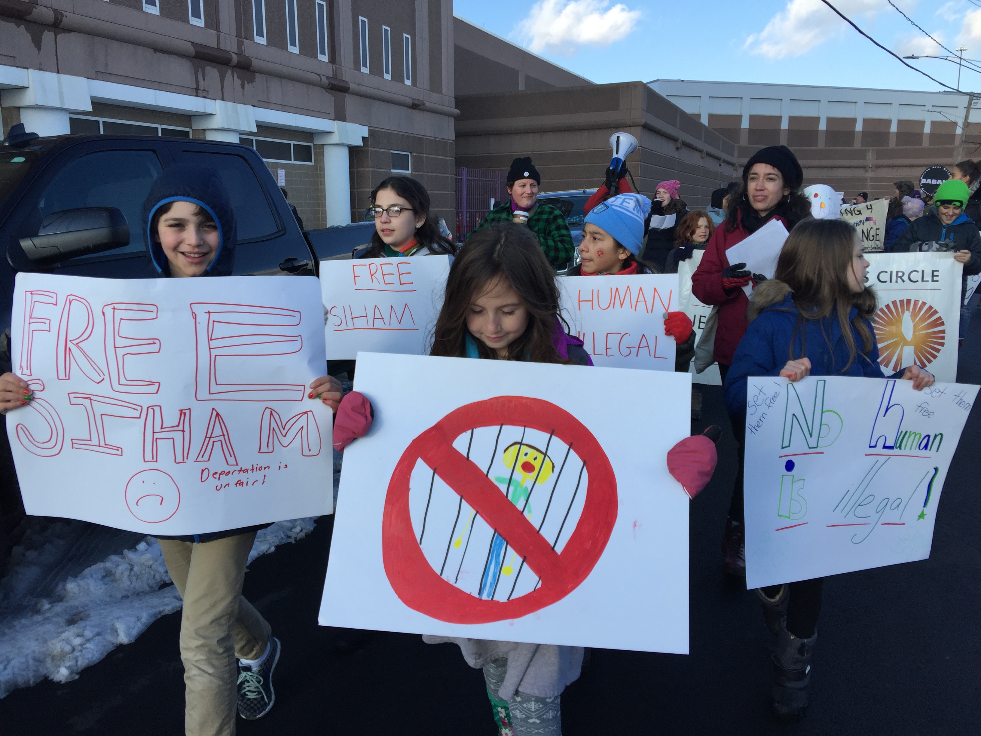 Freedom for Francisco and Siham: Kids Protest Against ICE Arrests