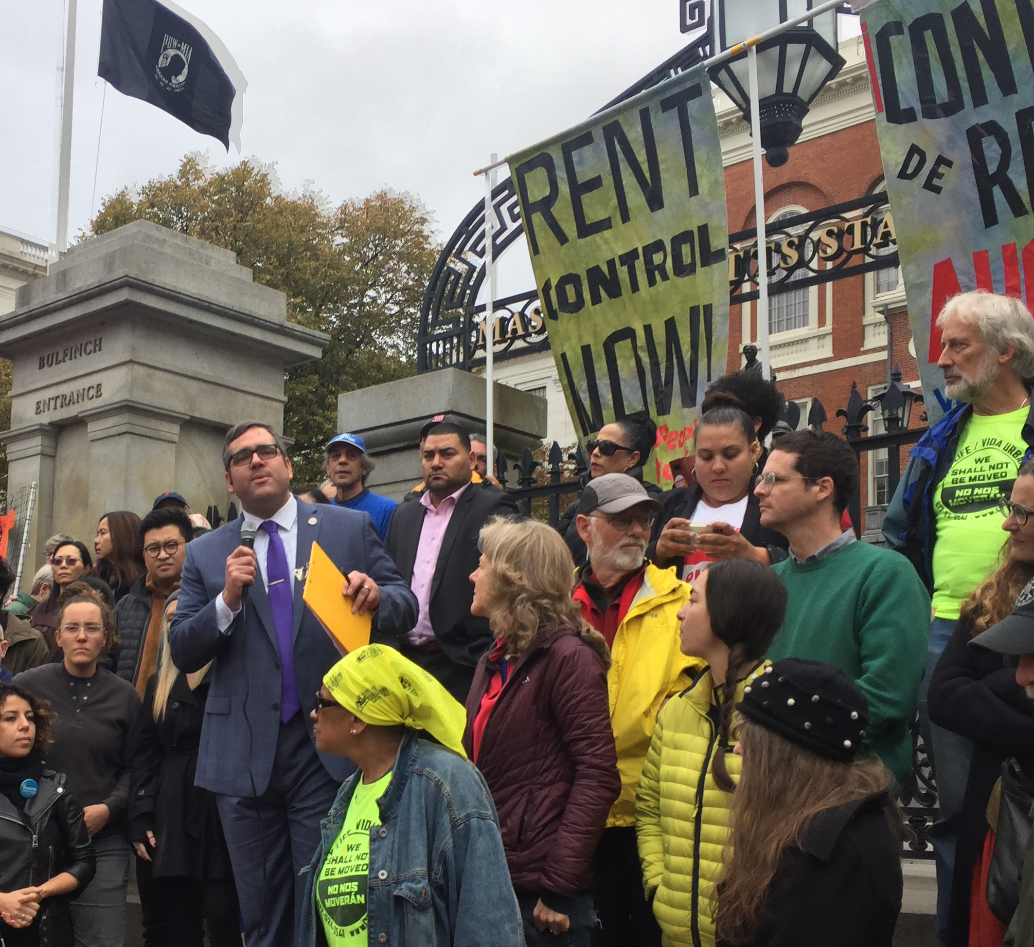 Advocates, Legislators Rally for Rent Control to Protect tenants