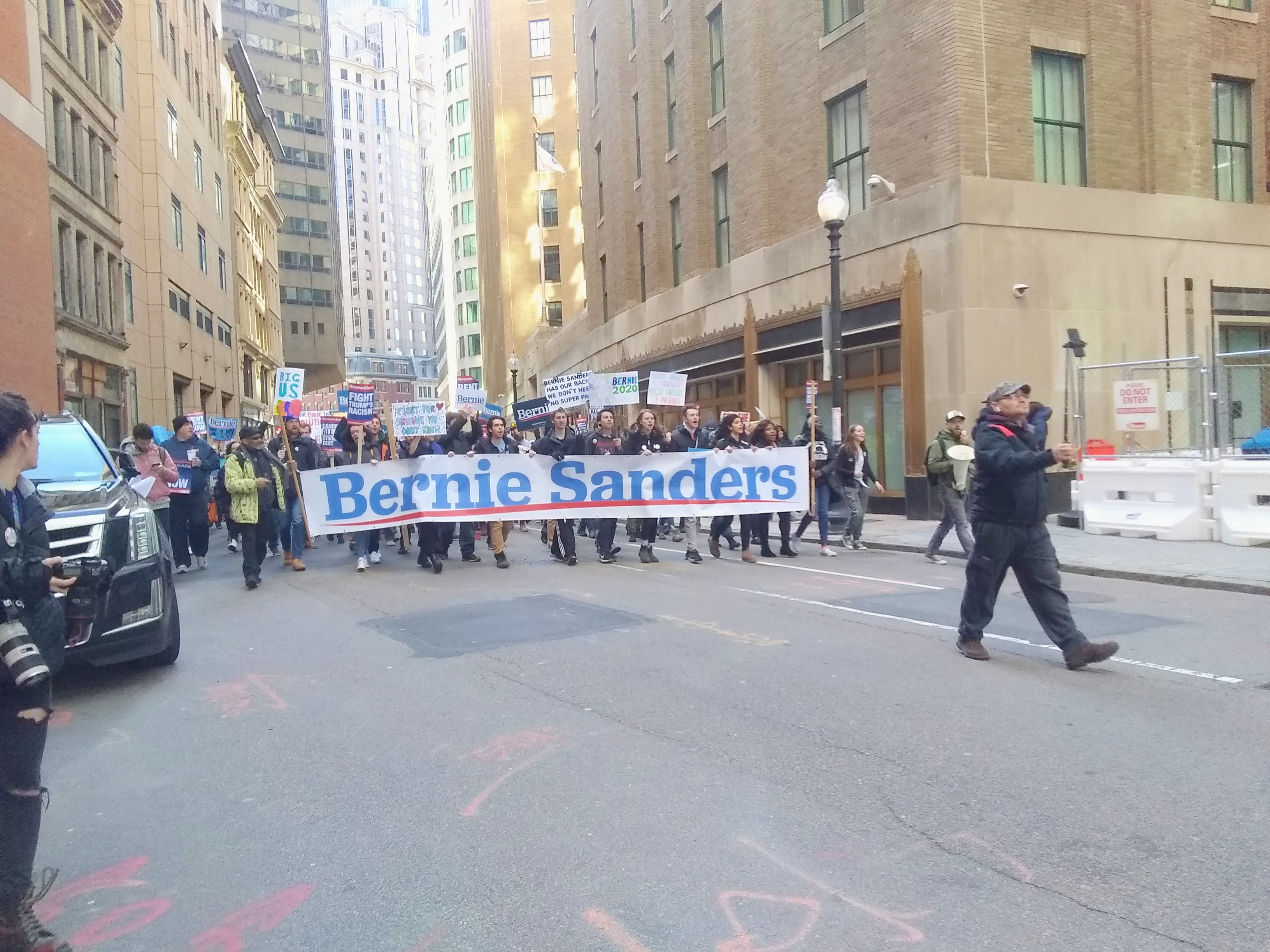 Berning up Boston: Sanders Supporters Rally for Progress